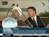 Irán e Italia firman acuerdos comerciales