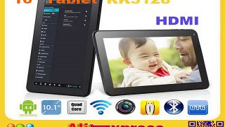 5pcs/lot DHL Free Shipping Android 4.4 10 inch Tablet PC RockChip RK3128 Quad Core Dual Camera 1GB RAM 8GB ROM Bluetooth HDMI-in Tablet PCs from Computer