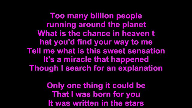 David Pomeranz – Born For You Lyrics