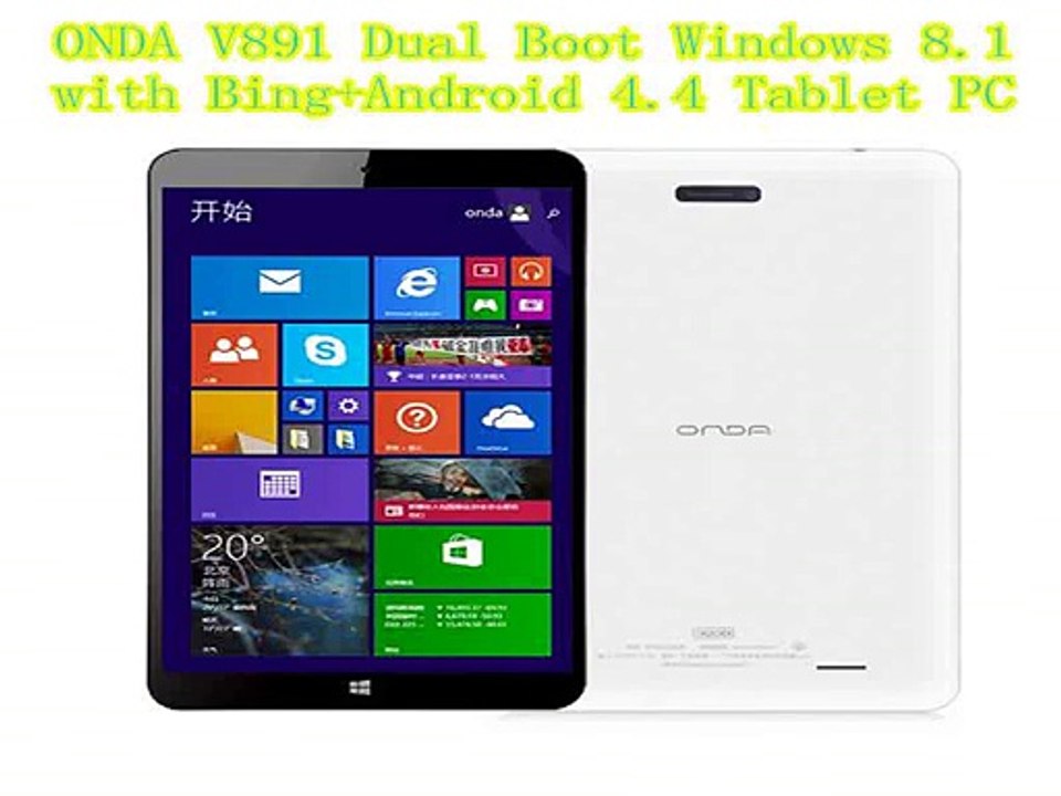 ONDA V891 Dual Boot Windows8.1 with Bing+Android4.4 Tablet PC 8.9Inch Intel Z3735F Quad Core 64Bit 2GB RAM 32GB ROM 1280*800 IPS-in Tablet PCs from Computer