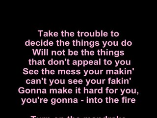 Deep Purple – Into The Fire Lyrics