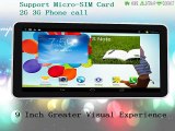 New Design 9 Inch Android4.4 Tablet Pc Support Micro SIM card 2G 3G Phone Call 1GB and 8GB Tablets Pc SIM card TF card FM BT Tab-in Tablet PCs from Computer
