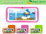 7 inch Quad Core Children Kids Tablet RK3128 Android 4.4 Dual Camera 8GB Educational Games tablets pcs new Tablet PC 1024*600-in Tablet PCs from Computer