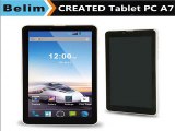 HOT Selling CREATED A7 7 inch Capactive TFT Screen 1024*600 MTK6572 Dual Core 512MB RAM 4GB ROM Android 4.2 with Dual Cameras-in Tablet PCs from Computer