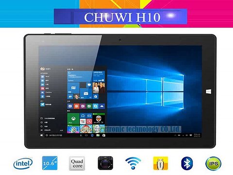 New Arrival 10.1'-'- IPS Chuwi HI10 Windows 10 Tablet PC 1920x1200 Intel Trail T3 Z8300 Quad Core Bluetooth HDMI 4GB RAM 64GB ROM-in Tablet PCs from Computer