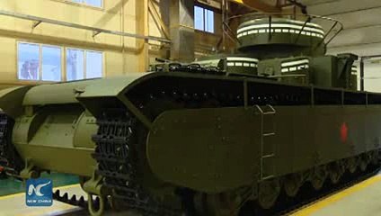Famous five-turreted T-35 tank recreated by modern engineers 2016