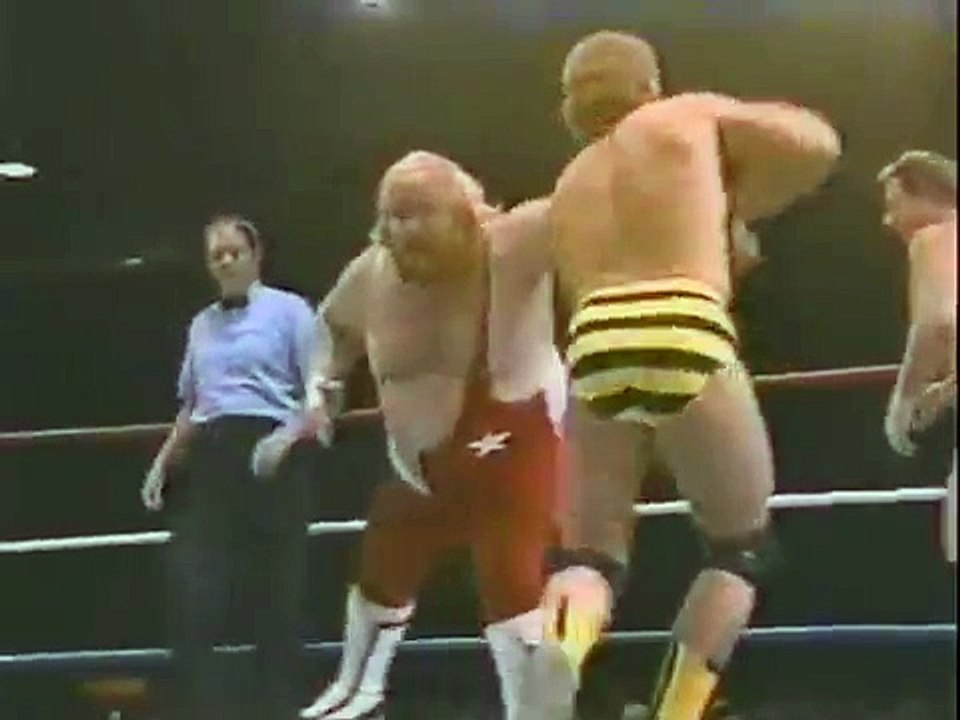 Killer Bees in action   Championship Wrestling Aug 24th, 1985