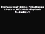 Glass Towns: Industry Labor and Political Economy in Appalachia 1890-1930s (Working Class in