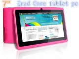 Cheap !!!7 inch A33  7 Touch Screen Capacitive G sensor  Dual cameras /Quad core WIFI OTG  512MB /8GB Android 4.4 Tablet PC Q88-in Tablet PCs from Computer