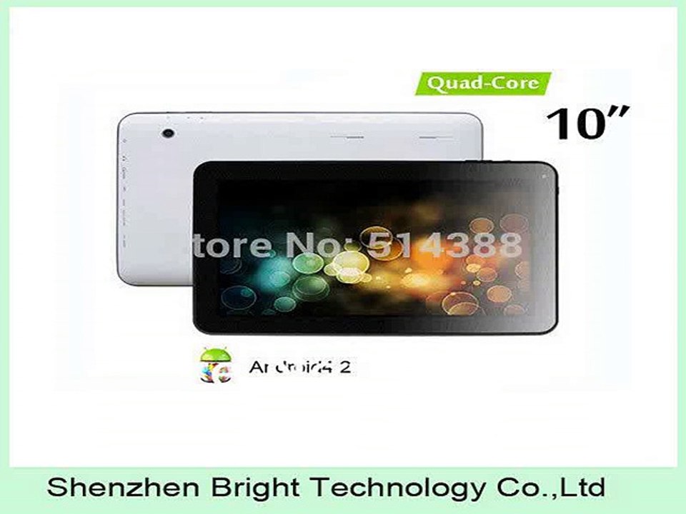 DHL Free Shipping 10 inch Tablet PC Quad core Actions ATM7029 RAM 1GB ROM 8GB/16GB With Bluetooth HDMI Dual Camera-in Tablet PCs from Computer