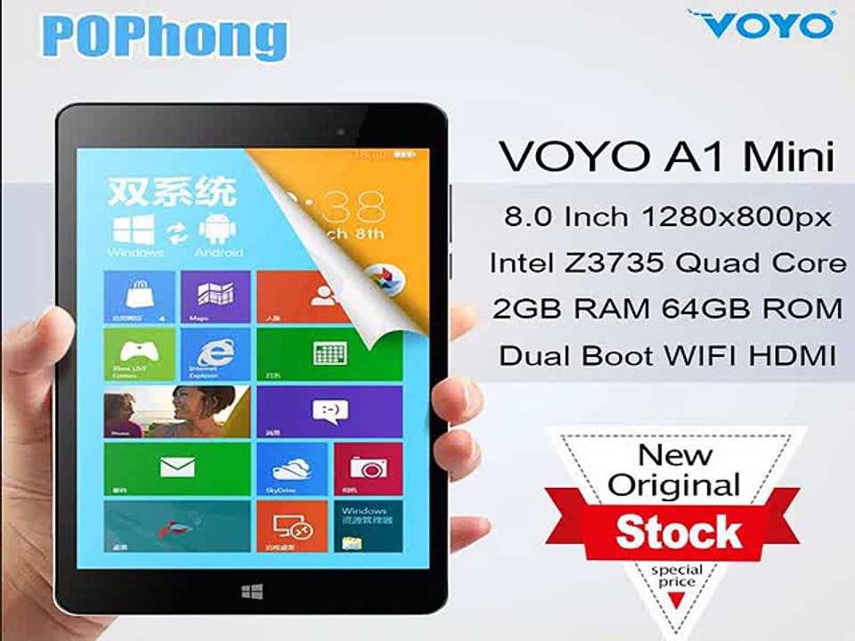 ORIGINAL VOYO A1 Mini Windows 10 Tablet PC 8.0 inch 1280X800 2MP I ntel Quad Core 1.3GHz 2GB RAM 32GB ROM-in Tablet PCs from Computer