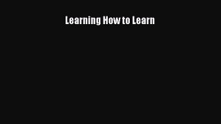 (PDF Download) Learning How to Learn Download