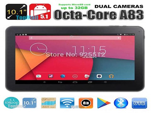 New Launched 10 inch Tablet PC Octa Core Dual Cameras HDMI Wifi RAM 2GB ROM 32GB Allwinner A83T Android 5.1 Tablet 10 +Gifts-in Tablet PCs from Computer