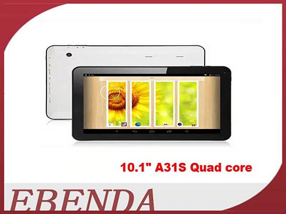 2014 New 10 inch Allwinner A31s 1GB RAM 16GB ROM Android 4.4 Dual Camera Quad Core Tablet PC 10 inch WIFI Bluetooth HDMI-in Tablet PCs from Computer