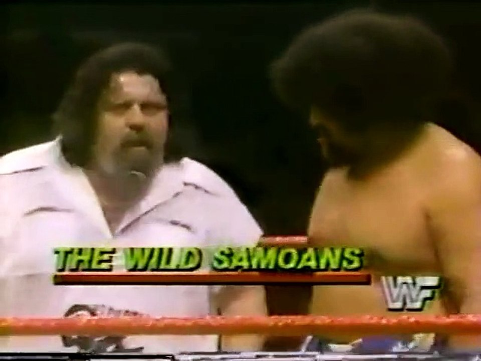 Wild Samoans vs SD Jones & Steve Lombardi   Championship Wrestling Jan 28th, 1984
