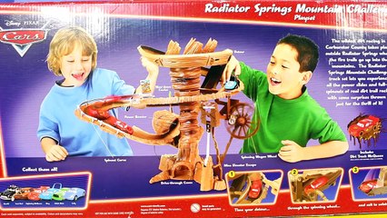 Disney Pixar Cars Radiator Springs Mountain Challenge Playset Race Lightning McQueen
