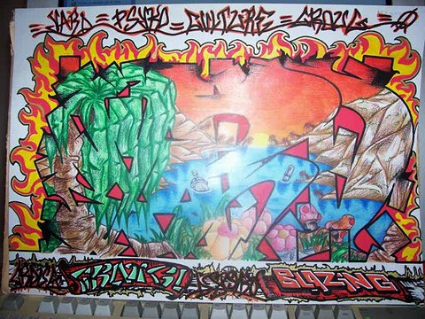Croug Gaffiti et Dessins (Psyko Culture)