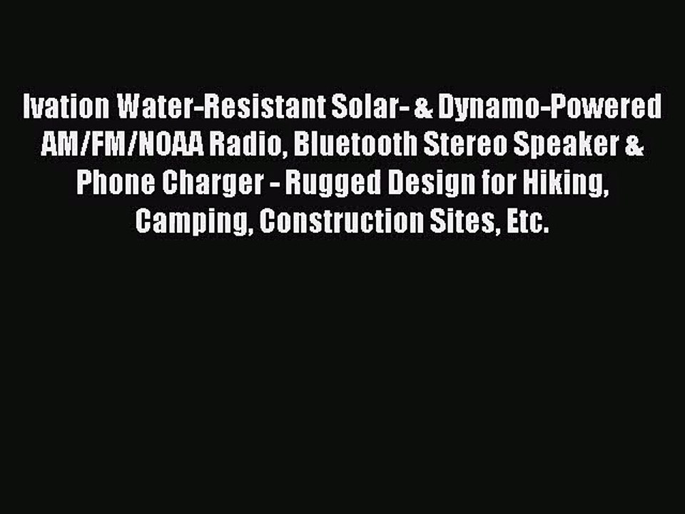 Ivation Water-Resistant Solar-