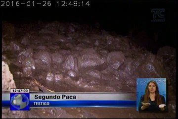 Descenso de piedra y lodo del volcán Chimborazo