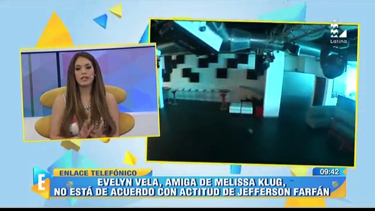 ESPECTACULOS 26-01-2016 : Evelyn Vela "Melissa Klug no quiere quedarse con la casa de Farfán"