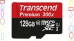 Transcend MXTFSD128GBC10 - Tarjeta de memoria micro SDHC UHS-I de 128 GB (Clase 10 300x con