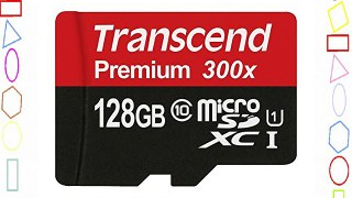 Transcend MXTFSD128GBC10 - Tarjeta de memoria micro SDHC UHS-I de 128 GB (Clase 10 300x con
