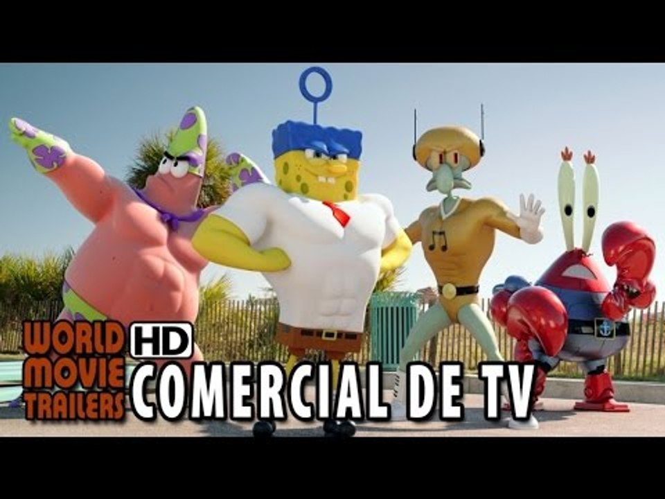 BOB ESPONJA: UM HERÓI FORA D'ÁGUA Comercial de TV 'Super-Heróis' (2015) HD