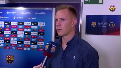 Ter Stegen y Gumbau valoran la victoria contra el Levante