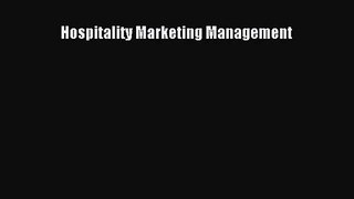 (PDF Download) Hospitality Marketing Management Download