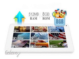 Capacitive touch screen10.1 inch Actions7029 tablet pc Quad core Android 4.4 512MB/8GB dual camera free shipping-in Tablet PCs from Computer