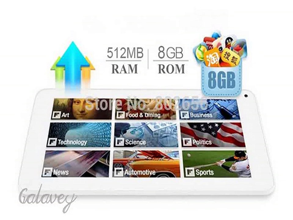 Capacitive touch screen10.1 inch Actions7029 tablet pc Quad core Android 4.4 512MB/8GB dual camera free shipping-in Tablet PCs from Computer