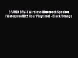 BRAVEN BRV-1 Wireless Bluetooth Speaker [Waterproof][12 Hour Playtime] - Black/Orange