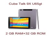9.7 Cube TALK 9X U65GT 3G WCDMA phone call tablet pcMT8392 Octa Core 2GB 32GB bluetooth GPS 2048*1536  IPS Cube TALK9X-in Tablet PCs from Computer