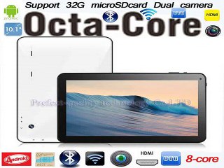 2015 hot octa core 50pcs/lot  DHL free shipping  10 inch  Android 4.4 OS with  Dual Camera Bluetooth WIFI  HDMI Android Tablet-in Tablet PCs from Computer