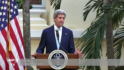 Kerry urges greater political freedoms in Cambodia