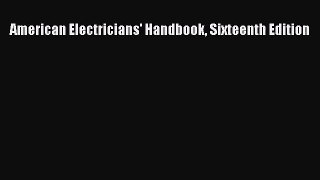 (PDF Download) American Electricians' Handbook Sixteenth Edition PDF