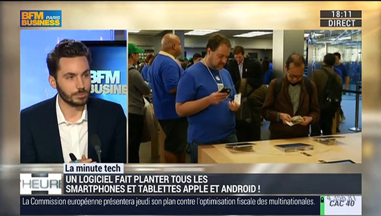 La Minute Tech: Un site fait planter tous les smartphones et tablettes Apple ou Android - 26/01