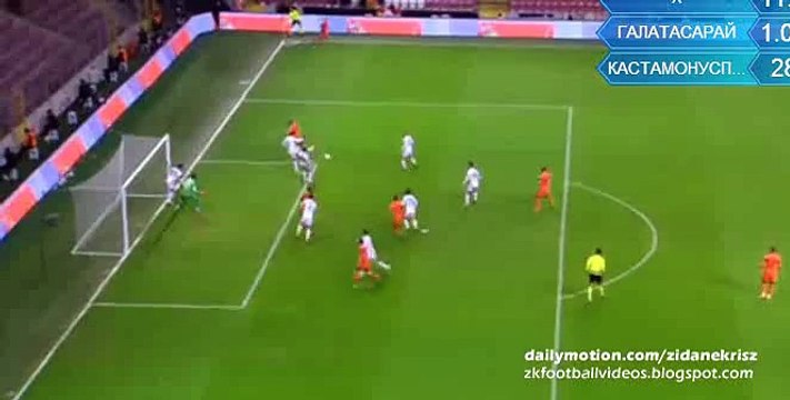 Sinan Gumus Goal - Galatasaray vs Kastamonuspor 26.01.2016 HD
