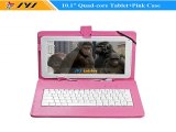 White 10.1inch Android 4.4 Tablets Quad Core 16GB cameras Bluetooth WiFi GPS HDMI Tablet PC with Pink Keyboard Case-in Tablet PCs from Computer