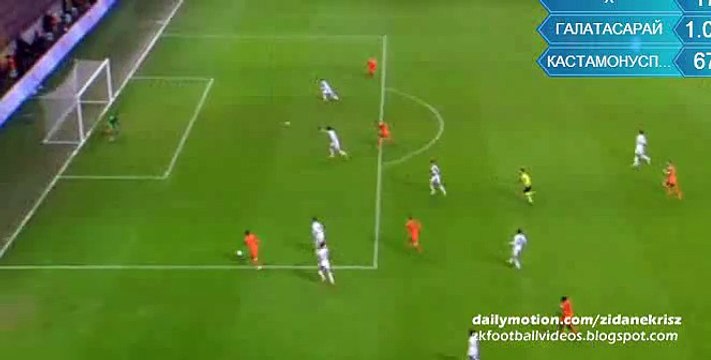 2-0 Sinan Gümüş - Galatasaray v. Kastamonuspor 26.01.2016 HD