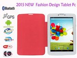 New Design 7 Inch Leather holeter 3G Phone Call Android Tablets Pc WiFi BT Bluetooth FM Dual core Dual Camera 2 SIM Card Tab Pc-in Tablet PCs from Computer