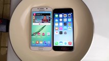 Samsung Galaxy S6 VS iPhone 6 Boiling Hot water test