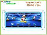 10pcs/lot 7 inch Android Tablet PC For Kid Children Allwinner A33 Quad Core 512MB RAM 8GB ROM 0.3MP Camera WIFI Android 4.2-in Tablet PCs from Computer