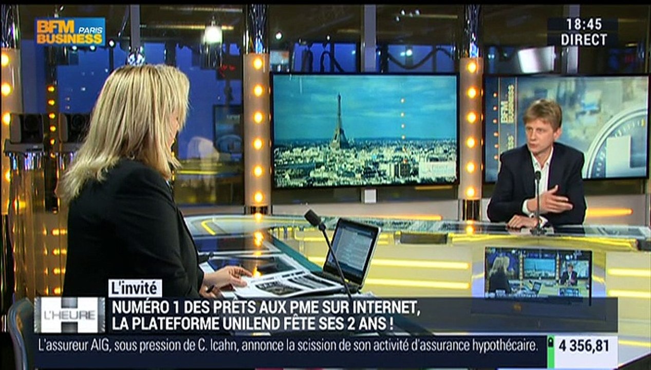 Nicolas Lesur presente Unilend, sa plateforme de prêts aux PME sur Internet - 26/01