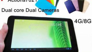 NEW and Cheap !!! 7 inch Android 4.4 Dual Core/Camera 7021 Tablet PC 512MB/8GB WIFI HDMI Multi languages free shippment-in Tablet PCs from Computer