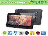 NEW 9 Dual Core CPU Android 4.4 1GB DDR 8GB NAND Flash Action ATM7021 WIFI Dual Cameras HDMI 9 inch tablet pc -in Tablet PCs from Computer