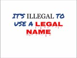 Osmosis tells drug pushing corporate actors the truth: It is illegal to use a legal name.
