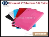NEW Cheap 9inch Android 4.4 Tablet PC Allwinner A33 Quad Core 8GB ROM Capacitive screen wifi Dual Camera with flashlight -in Tablet PCs from Computer