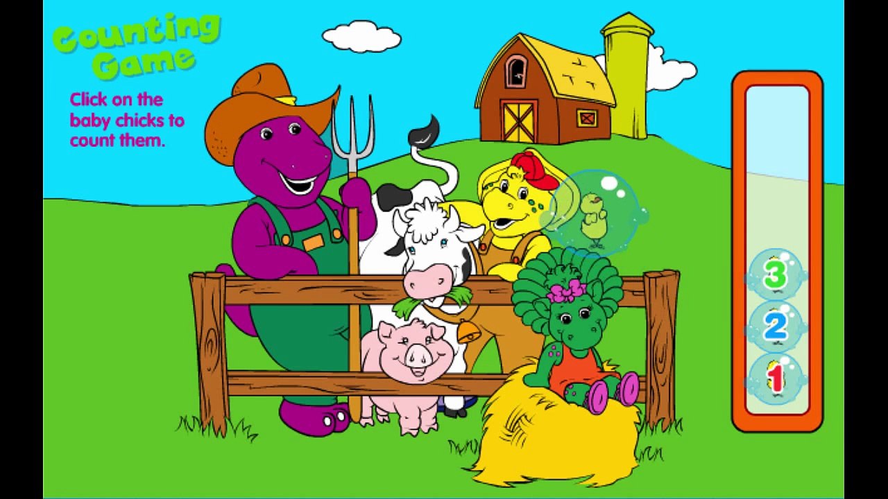 Barney & Friends Count with BJ Animation Sprout PBS Kids Game Play Walkthrough