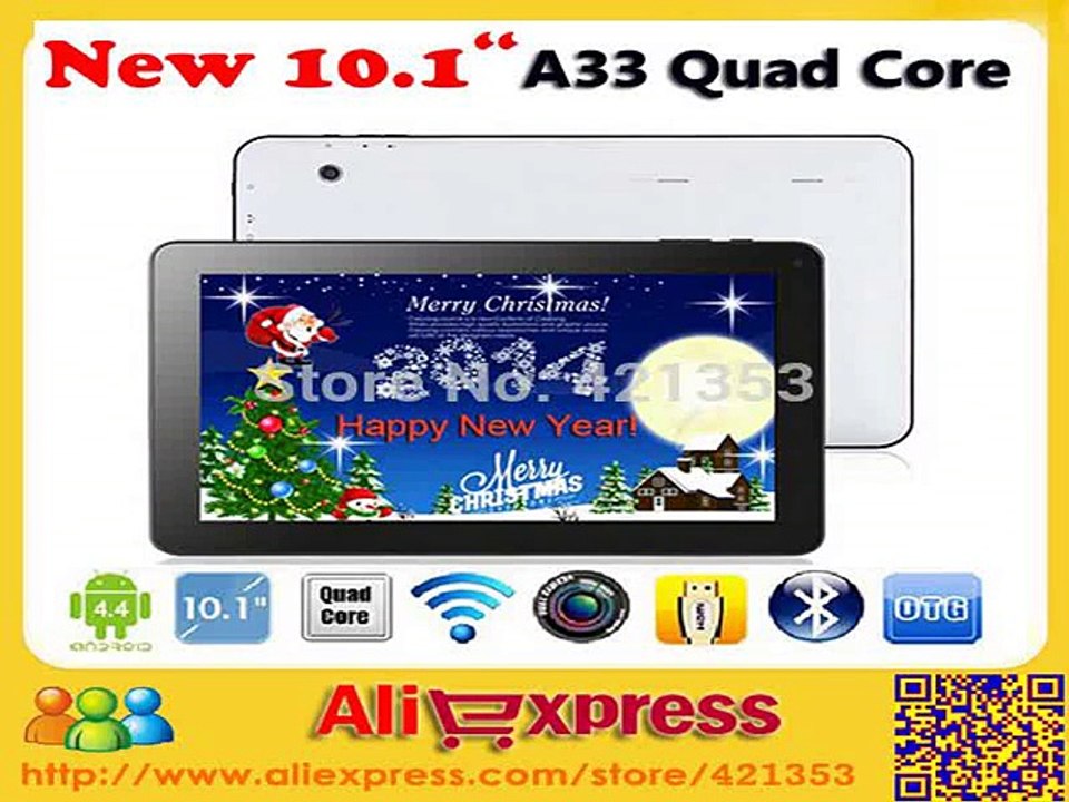 DHL Free Shipping 5pcs/lot Allwinner A33 Quad Core 10 inch Tablet PC Android 4.4 1GB RAM 8GB/16GB ROM Dual Camera Bluetooth+Gift-in Tablet PCs from Computer